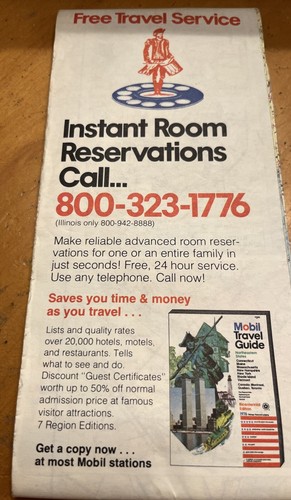 Vintage MOBIL Eastern United States Travel Road Map 1976 Edition Ephemera USA - Picture 2 of 10