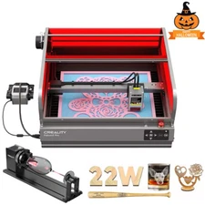 Creality Falcon2 Pro 22W Laser Engraver & Laser Cutter with Laser Rotary Roller