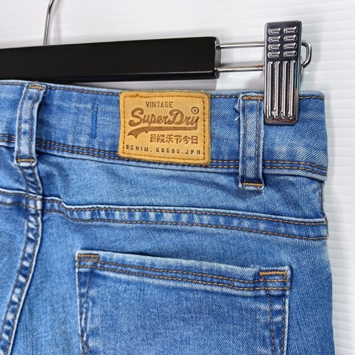 Superdry Cassie Skinny Jeans Size 24 L31 Blue Stretch Denim - Picture 6 of 12