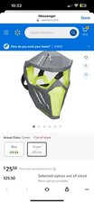 NEW NERF Hyper Face Mask Breathable Design Adjustable Head Strap NIB