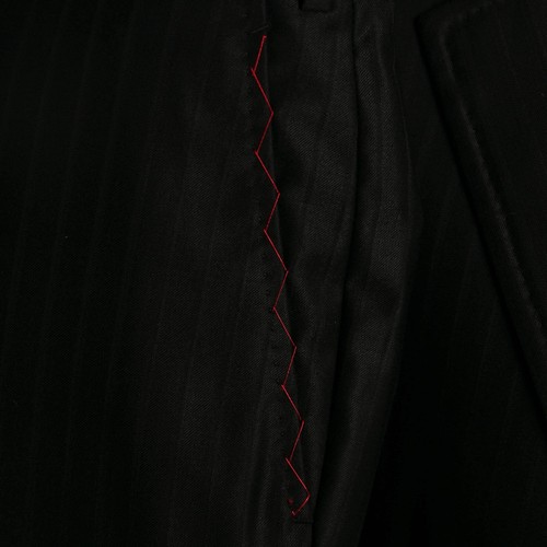 NWT $4850 ISAIA Pure Wool 150'S Striped Suit Black 50US/60IT LONG - Picture 17 of 22