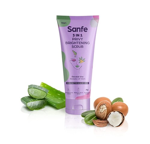 Sanfe Privy Brightening Scrub For Intimate Area 50gms - Picture 5 of 6