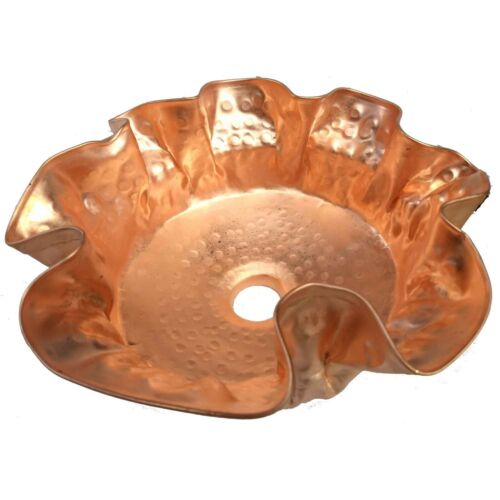 Polished Unique Artistic Pure Copper Vessel Sink Wash Basin Bowl Toilet Renewal