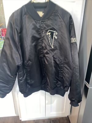ATLANTA FALCONS Jacket Satin CHALKLINE XXL VINTAGE PRISTINE TEAM NFL Logo 