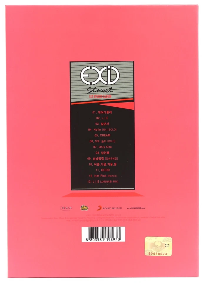 EXID - Street 1st Studio Album CD + Hyelin Photocard K-Pop 2016 Foto 3 de 4