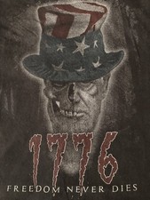 Original Classic Grunt Style 1776 FREEDOM NEVER DIES Men s Made In USA T-shirt M