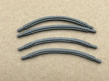 LEGO Parts Lot (4) ~ Dark Bluish Gray Hose, Soft Axle 11L ~ No 32580