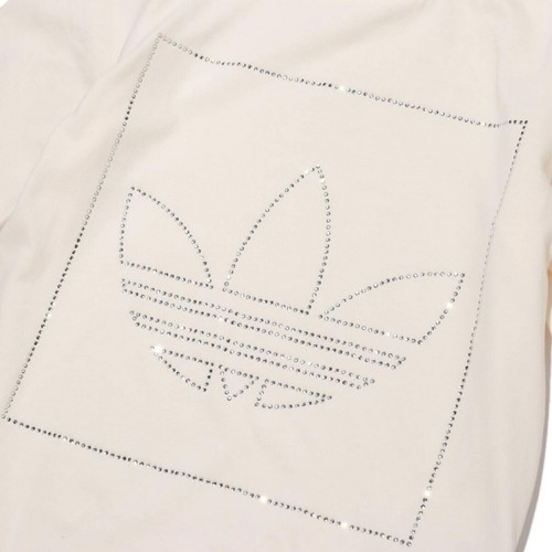 Adidas Trefoil Logo T-Shirt Tee Women Damen Freizeit Sport Training Chalk White - Bild 3 von 3