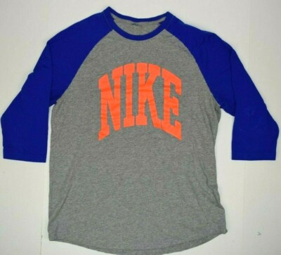 Vintage Nike Raglan Baseball T-Shirt Size M 90s Dome Spell Out