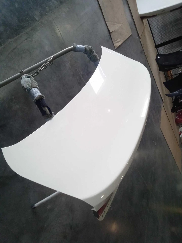 2015 BMW 320I Deck Lid Trunk Lid White OEM 41007288757 120K Miles - Image 2 of 4