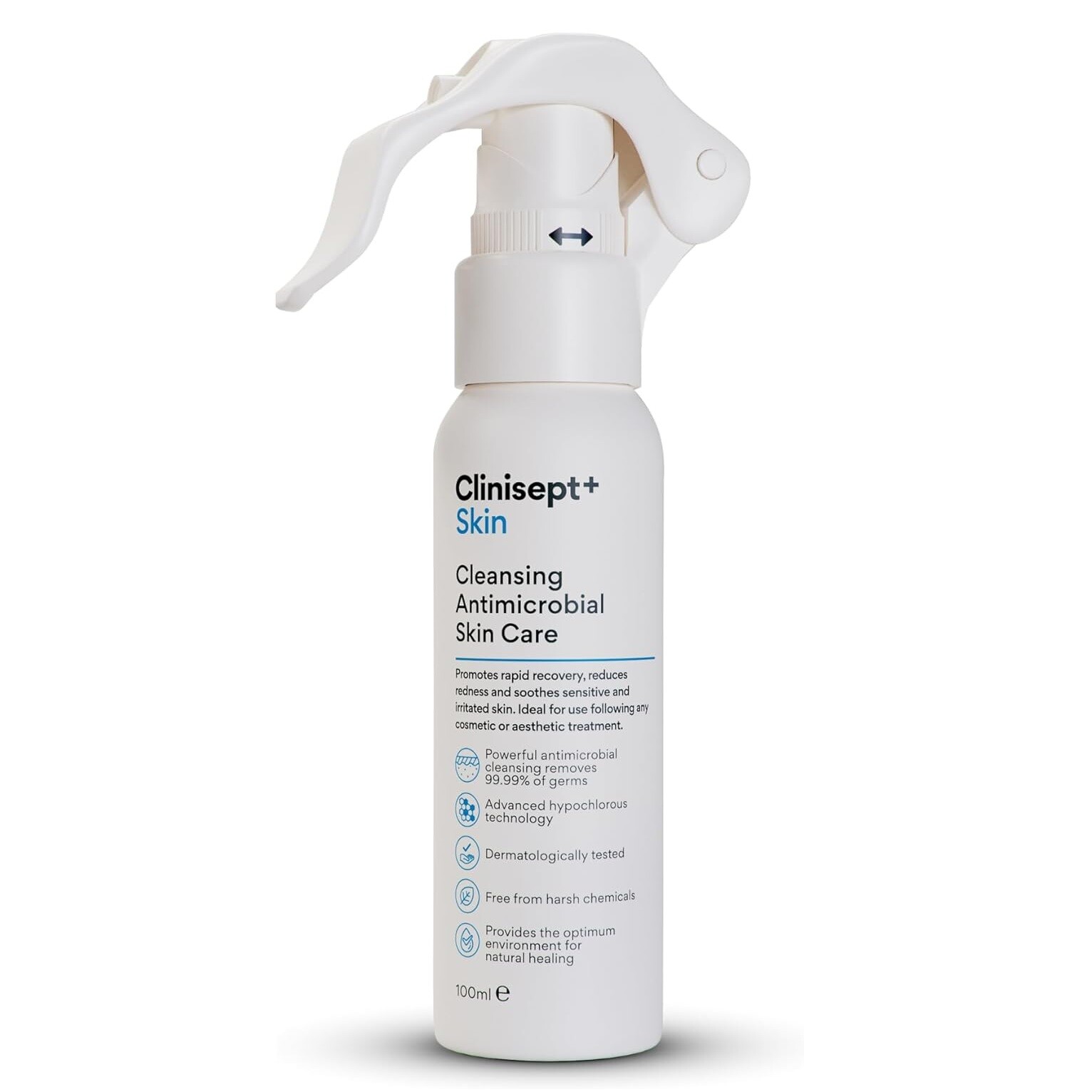 Clinisept+ Skin Cleansing Antimicrobial Hypochlorous Solution Skin Care 100ml