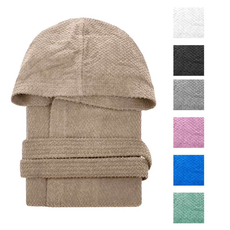 Accappatoio Unisex in Spugna Jaquard Pop Corn 450GSM Vari Colori GIOSAL