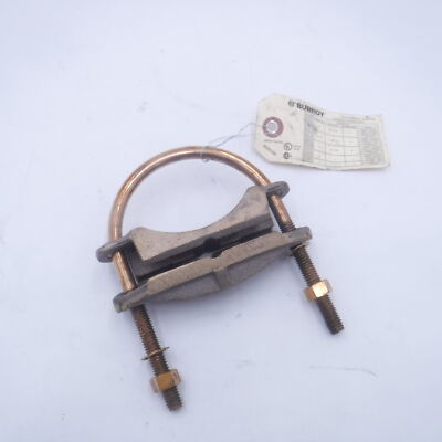 Burndy GAR2026 3''-3-1/2'' IPS 4 SOL-2/0 STR Grounding Connector Bronze