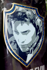 CHRIS REDFIELD Resident Evil 25th Anniverary Pin CAPCOM Badge RARE