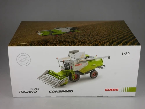 Wiking 1/32 Claas TUCANO 570 CONSPEED 8-75 verschmutzt 00 01708660 Box 128630