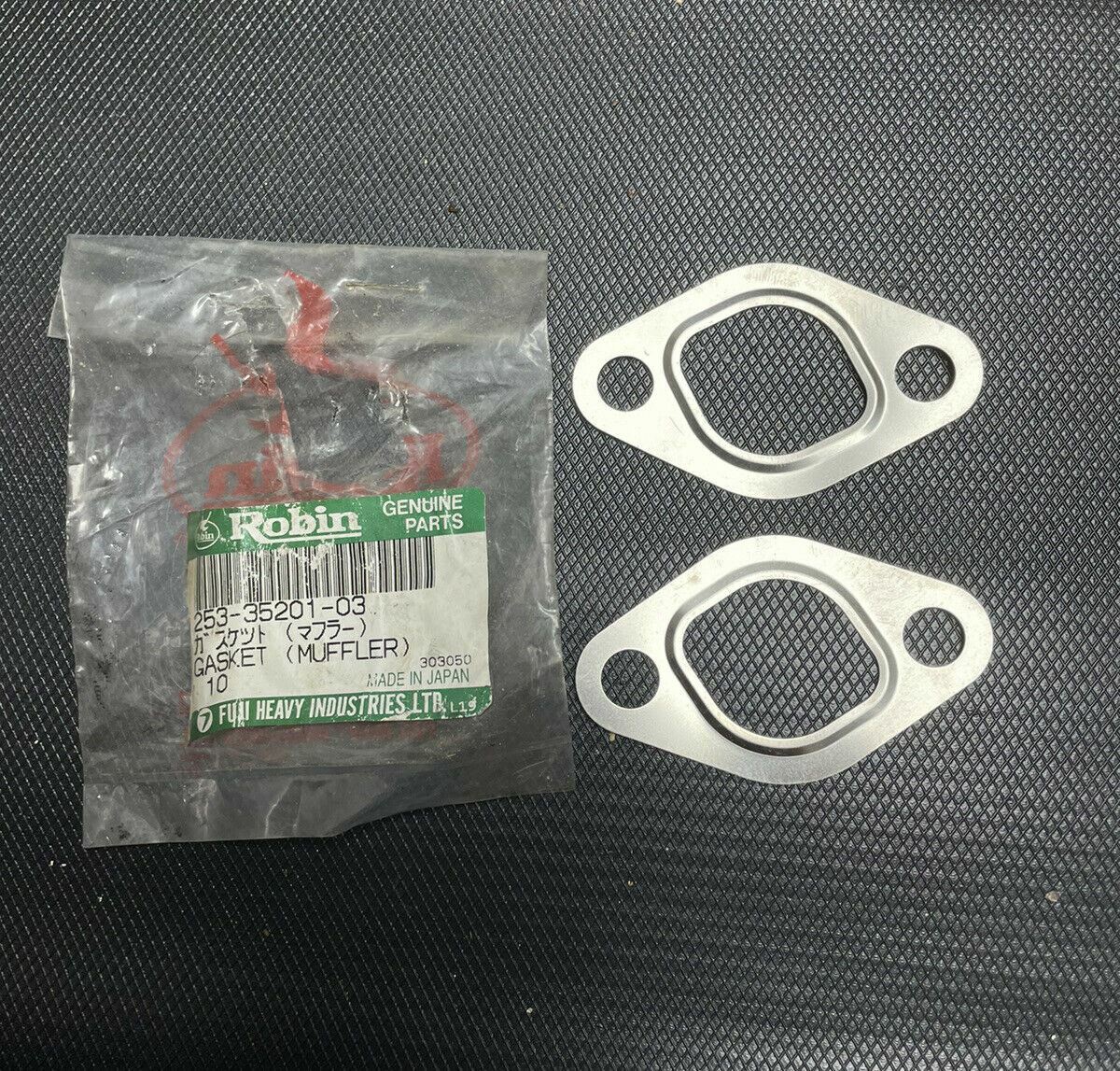 2X ROBIN SUBARU OEM 253-35201-03 MUFFLER GASKET.OEM-ORIGINAL