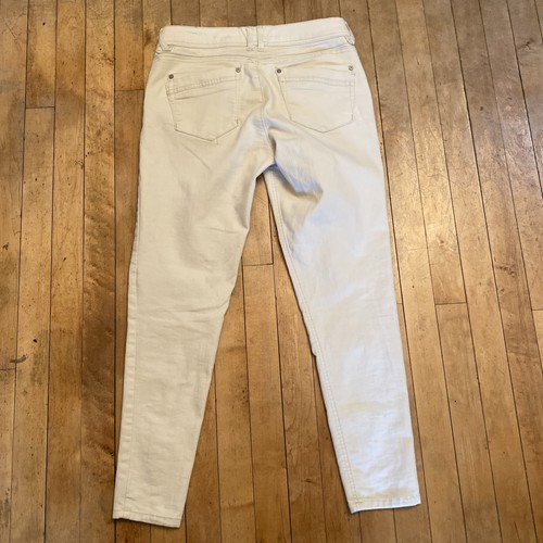 Democracy Ab Technology Size 6 Jeans Stretch Skinny Off White - Picture 9 of 12