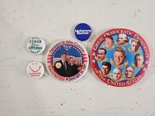 Group Of Political Buttons Democrats