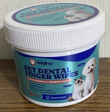 Pet Dental Finger Wipes Immune Shield 6 In 1 Herbal Complex,50 Wipes,