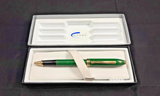 CROSS TOWNSEND JADE GOLD FLAKES ROLLERBALL PEN w/22K GOLD APPTS #675