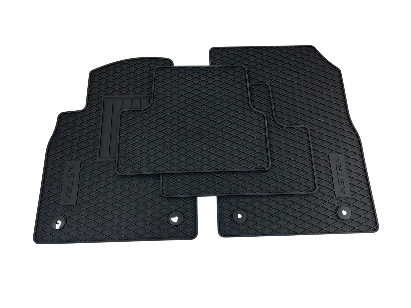 Original Rubber Mats Opel Floor Mats Black Astra J Rubber With Logo Mats 4 Pcs.