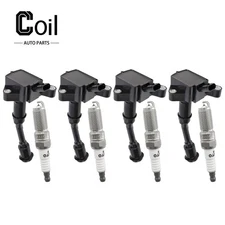 4pcs Ignition Coil and Spark Plug For Escape Ford L4 1.5L 2017-2019