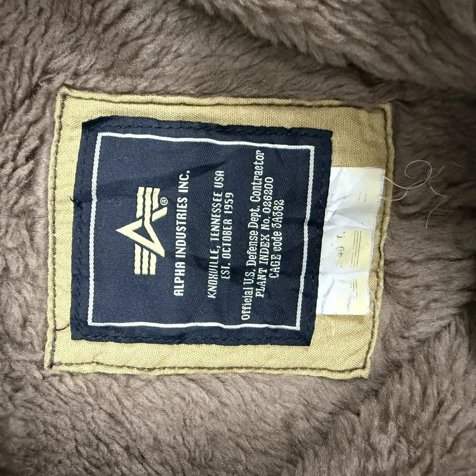 Vintage Alpha Industries Sherpa B3 Flight bomber Jacket - Image 4 of 4