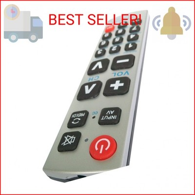 Gmatrix Big Button Universal Remote Control - Retail Packaging (U-43)