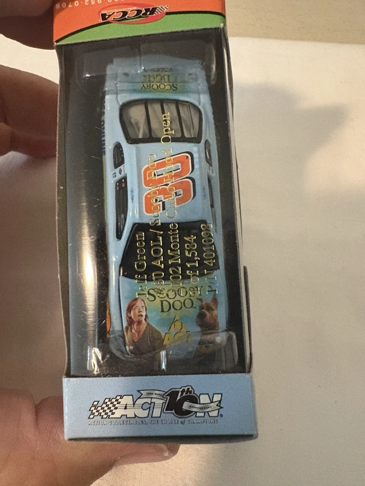 Coche diecast RCCA Nascar 2002 AOL Scooby-Doo #30 Jeff Green 1/64 LE 1/1584 Foto 4 de 4