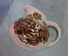 Vintage ROYAL CROWNFORD IRONSTONE Tonquin Brown Transferware Miniature Creamer — photo 2