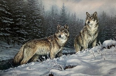 Rosemary Millette - Broken Silence - Wolves - S/N Litho - Signed - MINT