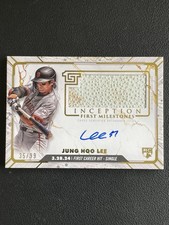 Jung Hoo Lee 2024 Topps Inception First Milestones Auto Relic 35/99 RC #FMAR-JHO