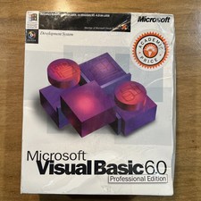 NEW Microsoft Visual Basic 6.0 Professional Pro 6 203-00506