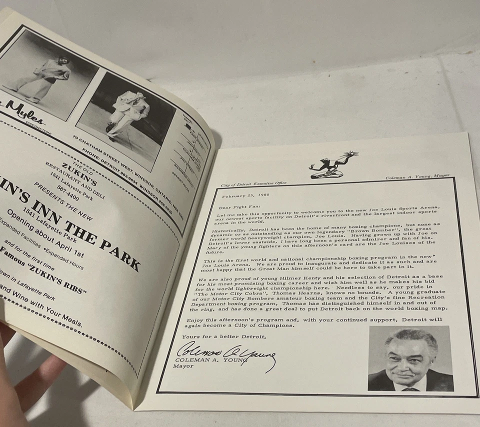 Thomas Hearns Vs Angel Espada Onsite Boxing Program - Image 4 of 4