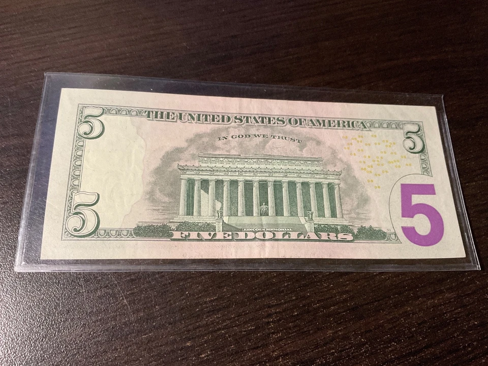2013 $5 Federal Reserve Note- *Star - Image 2 of 2