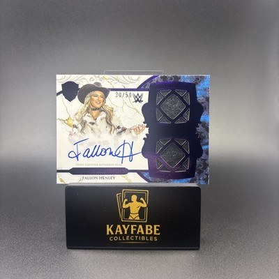 2025 Topps WWE Royalty Fallon Henley Regalia Relic Signatures Purple Auto 30/50 