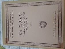 Tausig exercices journaliers pour piano Lemoine Paris par L.Philipp