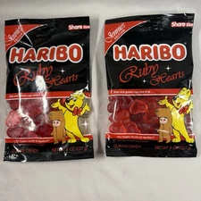 Haribo Jennie Ruby Hearts Gummy Bears (Jennie’s Edition) Share Size 8oz Bag X 2