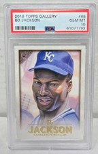2018 Topps Gallery BO JACKSON PSA 10 GEM MINT