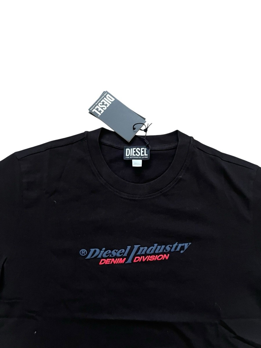 Diesel T Diegor New Industries Mens T-Shirt $80 Black Size M