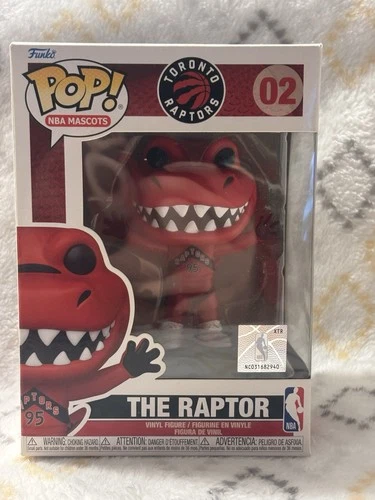 Funko Pop NBA Mascots #02 The Raptor Figure Brand New