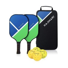 HAJIMARI USAPA Pickleball Set - Pickle Ball Rackets 4 Pack with Indoor Outdoo...