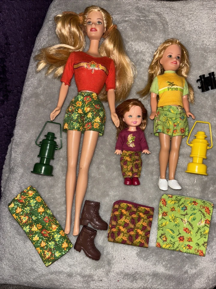 Muñecas Barbie Mattel Let's Camp 2001 Barbie, Kelly, Stacie Foto 3 de 4