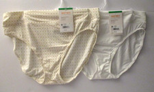Warners hi cut panties 2 pair with Dig-Free Comfort size 7/L style 5138J