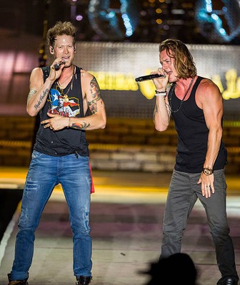 Tyler Hubbard Brian Kelley of Florida Georgia Line performs in sup- Old Photo 27