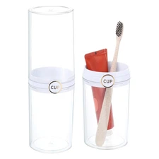 Travel Toothbrush Case, Portable Travel Toothbrush Holder (Transparent)