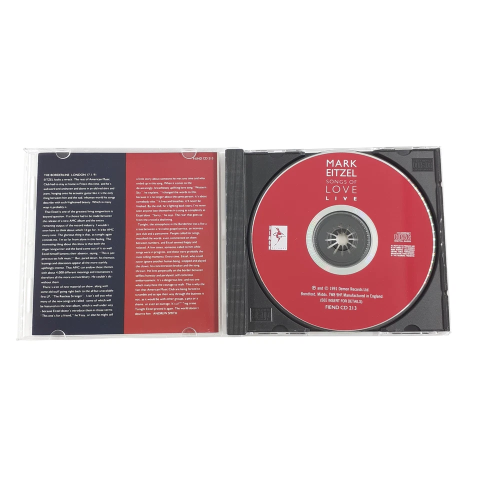 Mark Eitzel – Songs Of Love - Live At The Borderline 1991-CD-Zustand sehr gut - Bild 3 von 4