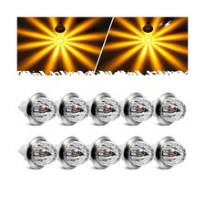 Partsam 10Pcs Mini Watermelon Lights, 3/4 Inch Strobe   Constant Dual Fun
