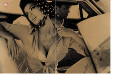 1990s Guess 8-Pg Magazine Ad, Framable Wall Art 1991 Model, Cowboys, Western