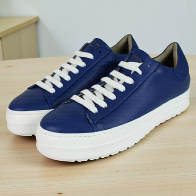 #ad #ad Sorrento Italian Blue Sneakers for Men Ivan Troy $170.00